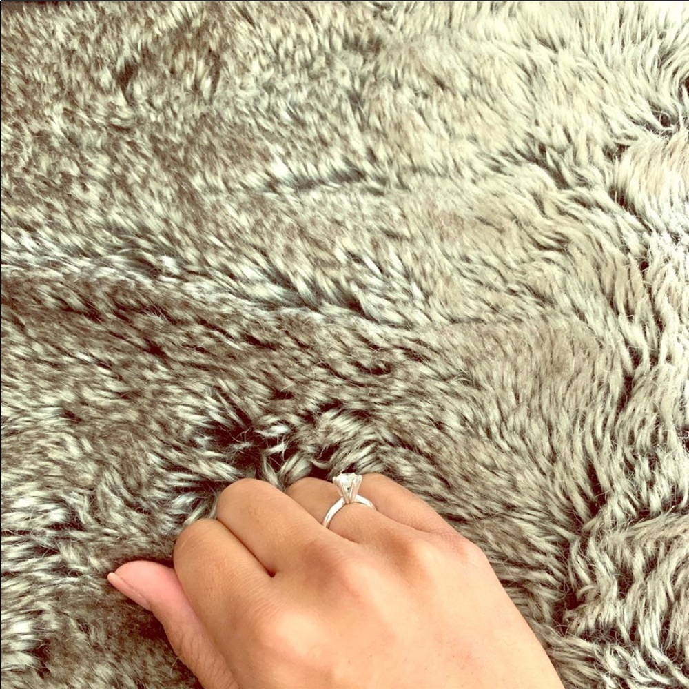 Moissanite ring. Size 5. 14kt white gold.